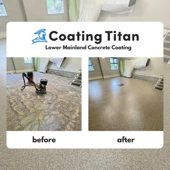 Coating Titan - before and after cleaning - Flooring Near Me Coating Titan - before and after cleaning - Flooring Near Me