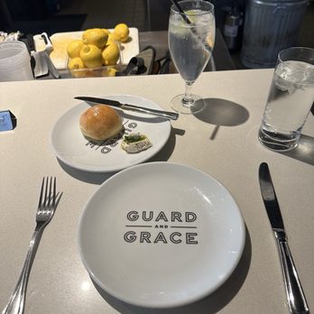 Guard and Grace Modern Steakhouse - Dinner roll with spread - Steakhouses Near Me - Denver, Colorado