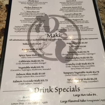 Wasabi - Happy Hour Menu - Sushi Bars Near Me - Mount Pleasant, South Carolina Wasabi - Happy Hour Menu - Sushi Bars Near Me - Mount Pleasant, South Carolina