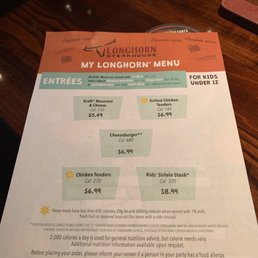 Kids menu Kids menu