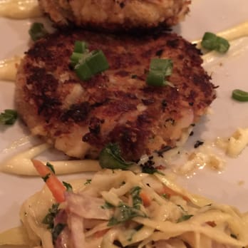 Romaine's - Wonderfully fresh crab cakes with a cabbage salad - New American Near Me - Northborough, Massachusetts Romaine's - Wonderfully fresh crab cakes with a cabbage salad - New American Near Me - Northborough, Massachusetts