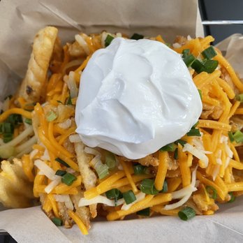 Tapa Bar - Loaded waffle fries minus bacon $15 - Wine Bars Near Me - Honolulu, Hawaii Tapa Bar - Loaded waffle fries minus bacon $15 - Wine Bars Near Me - Honolulu, Hawaii