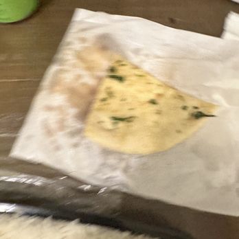 Curry India Bistro - Garlic "naan" it was more like pita bread - Indian Near Me - Diamond Bar, California Curry India Bistro - Garlic "naan" it was more like pita bread - Indian Near Me - Diamond Bar, California