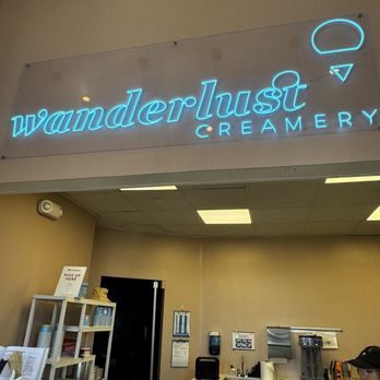 Wanderlust Creamery - Sign in front of - Ice Cream & Frozen Yogurt Near Me - Irvine, California Wanderlust Creamery - Sign in front of - Ice Cream & Frozen Yogurt Near Me - Irvine, California