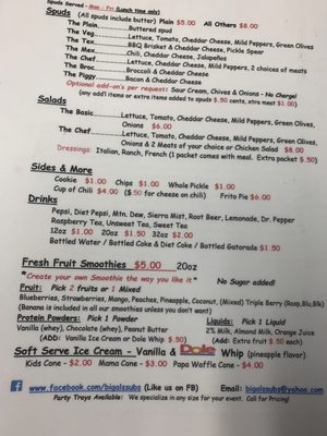 Menu photo 2 Big Al's Subs Nixa, MO Menu photo 2 Big Al's Subs Nixa, MO