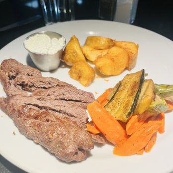 Nancy's Greek Cafe - Lule kebab with veggies & Greek potatoes vs rice pilaf - Greek Near Me - Altadena, California