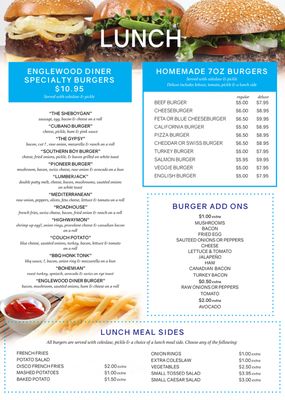 Menu photo 7 Englewood Diner Englewood, NJ Menu photo 7 Englewood Diner Englewood, NJ