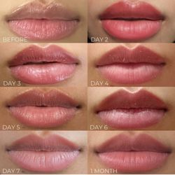 Lashme Brows - Lip Healing process