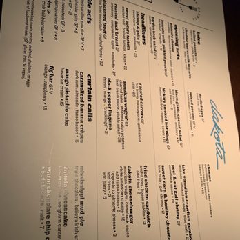 Dakota - Menu 11/7/22 - Music Venues Near Me - Minneapolis, Minnesota Dakota - Menu 11/7/22 - Music Venues Near Me - Minneapolis, Minnesota