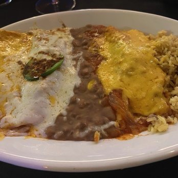 Superior Grill - Enchilada Sampler Plate (cheese, chicken, beef) - Mexican Near Me - Lafayette, Louisiana
