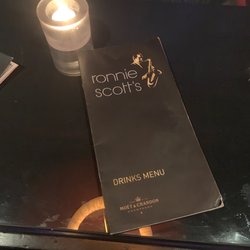 Ronnie Scott's Jazz Club - Drinks menu