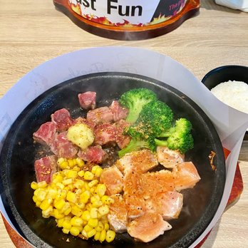 Tao‘s Fresh - Salmon Beef Rice; Seasoned Calamari: Jasmine Green Tea/Lychee Jelly Salted Cheese - Asian Fusion Near Me - Newark, California Tao‘s Fresh - Salmon Beef Rice; Seasoned Calamari: Jasmine Green Tea/Lychee Jelly Salted Cheese - Asian Fusion Near Me - Newark, California