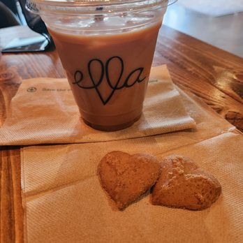 Ella Cafe - Ella cookies (espresso shortbread cookies).  Tasty! - Cafes Near Me - Coral Springs, Florida