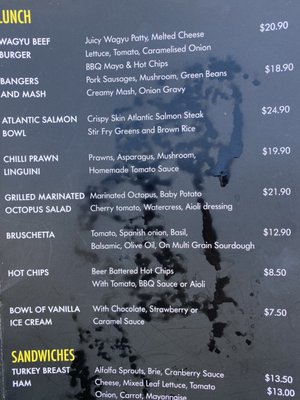 Menu photo 1 Cafe Fiveways Paddington, NSW