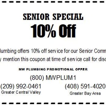 MW Plumbing - Senior Special! 10% Off! - Plumbing Near Me MW Plumbing - Senior Special! 10% Off! - Plumbing Near Me