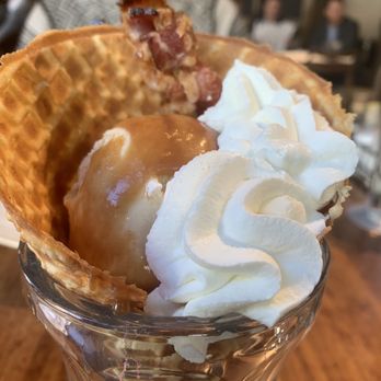 Meril - Salted Carmel Cone w/bacon - New American Near Me - New Orleans, Louisiana Meril - Salted Carmel Cone w/bacon - New American Near Me - New Orleans, Louisiana