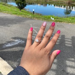 OPI gel Polish manicure Excuse the backdrop lol OPI gel Polish manicure Excuse the backdrop lol