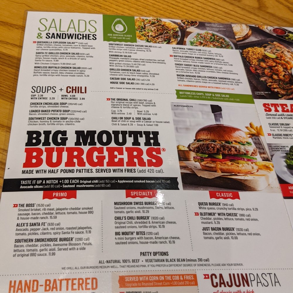 Chili's - Menu - American Near Me - Mesa, Arizona Chili's - Menu - American Near Me - Mesa, Arizona