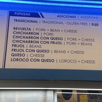 Sarita's Pupuseria - Menu-March 2026 - Salvadoran Near Me - Los Angeles, California