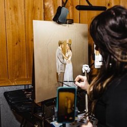 Sowell Farms - Live wedding painting
