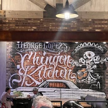 George Lopez's Chingon Kitchen - Lowrider logo. - Mexican Near Me - Highland, California George Lopez's Chingon Kitchen - Lowrider logo. - Mexican Near Me - Highland, California