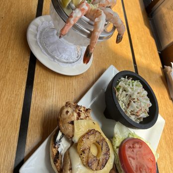 Wind & Sea - Shrimp Cocktail w/ Grilled Hawaiian Chicken Sandwich - Seafood Near Me - Dana Point, California Wind & Sea - Shrimp Cocktail w/ Grilled Hawaiian Chicken Sandwich - Seafood Near Me - Dana Point, California
