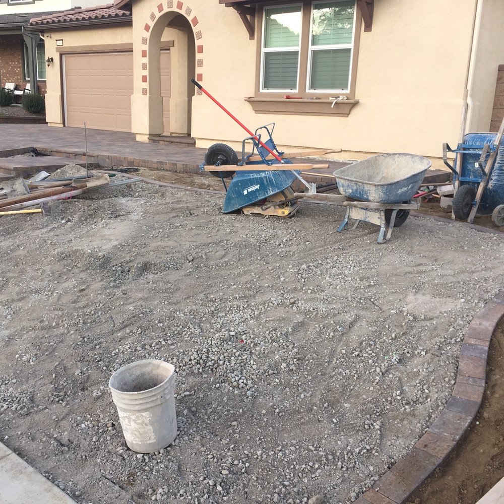 Modern Paving - Paver border and road base for turf installation. - Landscaping Near Me - Rancho Cucamonga, California Modern Paving - Paver border and road base for turf installation. - Landscaping Near Me - Rancho Cucamonga, California
