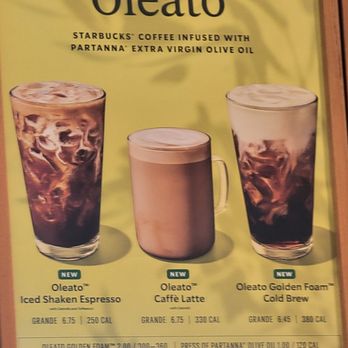 Starbucks - I tried Hot Oleato Caffe Latte with Oat Milk, and it was very smooth! Zero acidity, no olive aftertaste. - Coffee & Tea Near Me - Rockwall, Texas
