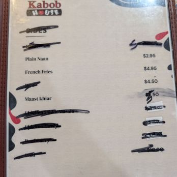 Kabob House - Menu 9/26 - Afghan Near Me - Boise, Idaho