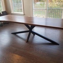 Custom table done by ECO-Friendly Lumber.