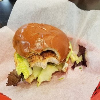 Angel Chicken Kitchen - The Islander: grilled jerk chicken on a delicious brioche bun with Brie and apple slices. - Chicken Shop Near Me - Dallas, Texas