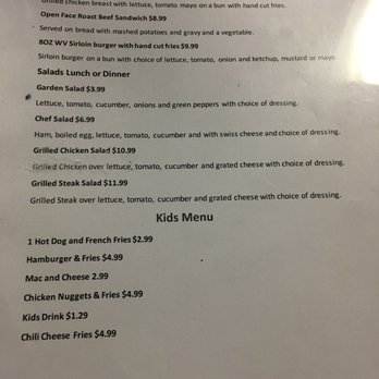 Mountain Roots Restaurant - Menu as of 7/2018. - Breakfast & Brunch Near Me - Weston, West Virginia Mountain Roots Restaurant - Menu as of 7/2018. - Breakfast & Brunch Near Me - Weston, West Virginia
