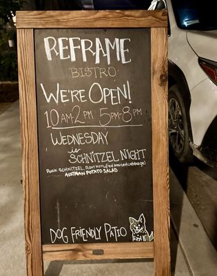 Menu photo 1 Reframe Bistro Ojai, CA