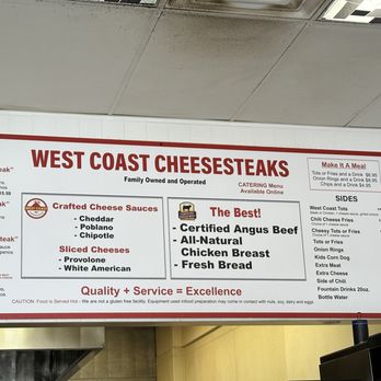 West Coast Cheesesteaks - Menu - Cheesesteaks Near Me - Glendora, California West Coast Cheesesteaks - Menu - Cheesesteaks Near Me - Glendora, California