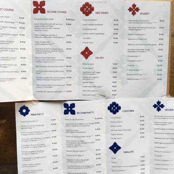 Industria Ristorante - Two menus. One is just for pizza. The other is the regular menu. - Mediterranean Near Me - Florence, FI