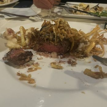 Greg Norman Australian Grille - 8oz U.S.D.A. PRIME FILET MIGNON 8 OZ served medium-rare with fried onions. Out of this world - Seafood Near Me - North Myrtle Beach, South Carolina Greg Norman Australian Grille - 8oz U.S.D.A. PRIME FILET MIGNON 8 OZ served medium-rare with fried onions. Out of this world - Seafood Near Me - North Myrtle Beach, South Carolina