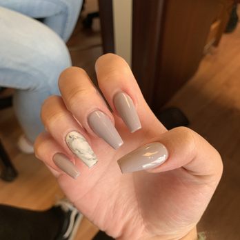 Lotus Nails Spa - Acrylic gel with marble (purple grey #3) - Nail Salons Near Me - Renton, Washington Lotus Nails Spa - Acrylic gel with marble (purple grey #3) - Nail Salons Near Me - Renton, Washington