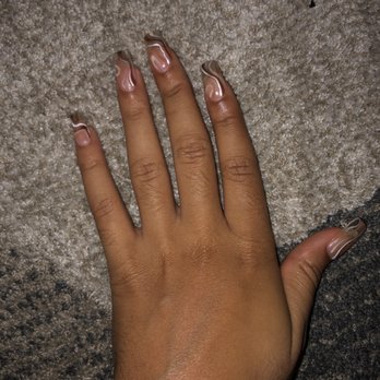 Violet Nails Salon & Spa - Acrylics this length was around 40 i think - Nail Salons Near Me - Tallahassee, Florida
