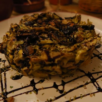 El Quijote - Salteado de la huerta -- artichoke, mushroom, balsamic vinegar, and other mysterious ingredients - Spanish Near Me - Edinburgh, EDH El Quijote - Salteado de la huerta -- artichoke, mushroom, balsamic vinegar, and other mysterious ingredients - Spanish Near Me - Edinburgh, EDH