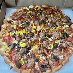 Antonio's Real Italian Pizza - Pepp sausage mushroom and nana peppers.