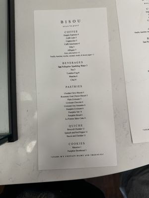 Menu photo 6 Bisou Kansas City, MO