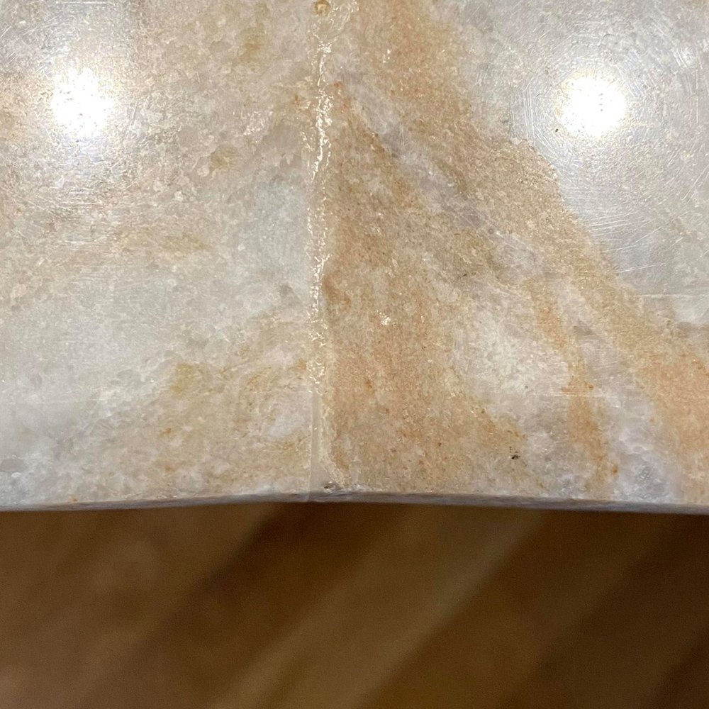 South Shore Granite - where the seems didn't meet and was ground back to make them meet - Countertop Installation Near Me - Braintree, Massachusetts South Shore Granite - where the seems didn't meet and was ground back to make them meet - Countertop Installation Near Me - Braintree, Massachusetts