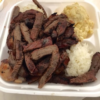 Matiki Island BBQ - Meat and chicken plate - Hawaiian Near Me - Anaheim, California