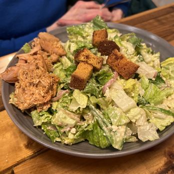 Old City Barbeque - Caesar w Pulled Chicken - Barbeque Near Me - Williamsburg, Virginia Old City Barbeque - Caesar w Pulled Chicken - Barbeque Near Me - Williamsburg, Virginia