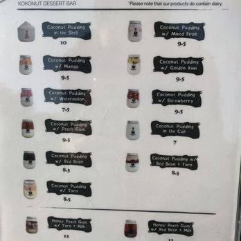 KOKONUT - Dessert menu - Ice Cream & Frozen Yogurt Near Me - Costa Mesa, California KOKONUT - Dessert menu - Ice Cream & Frozen Yogurt Near Me - Costa Mesa, California