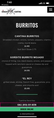 Menu photo 6 Urban Cantina Tampa, FL Menu photo 6 Urban Cantina Tampa, FL