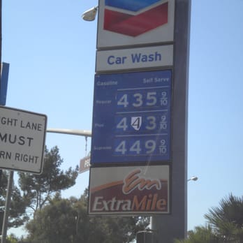 Chevron - a gas station sign and a car wash sign - Gas Stations Near Me - El Monte, California
