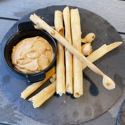 Slanted Window Tasting Station - Roasted chipotle hummus