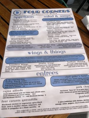 Menu photo 4 Four Corners Wrightsville Beach Wilmington, NC Menu photo 4 Four Corners Wrightsville Beach Wilmington, NC