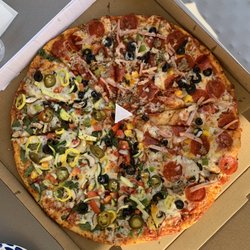 Rock City Mercantile - L (16 slices) half combo half veggie pizza